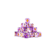 Fleur De Lis Purple Dice 16mm Round (25 Stück)-Baron of Dice-Radaddel