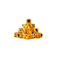 Robot Helm Ochre Dice 16mm Round (25 Stück)-Baron of Dice-Radaddel