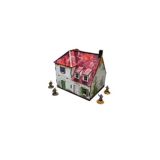 Pre-painted WWII Normandy Farmhouse-Micro Art Studio-Radaddel