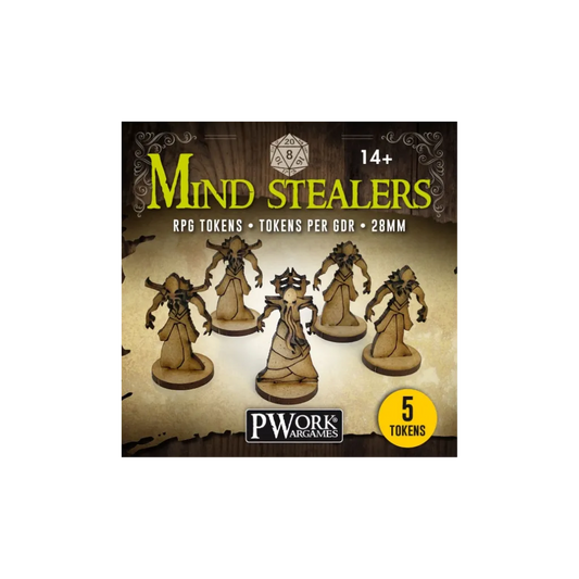 RPG TOKENS Mind Stealers-PWork Wargames-Radaddel