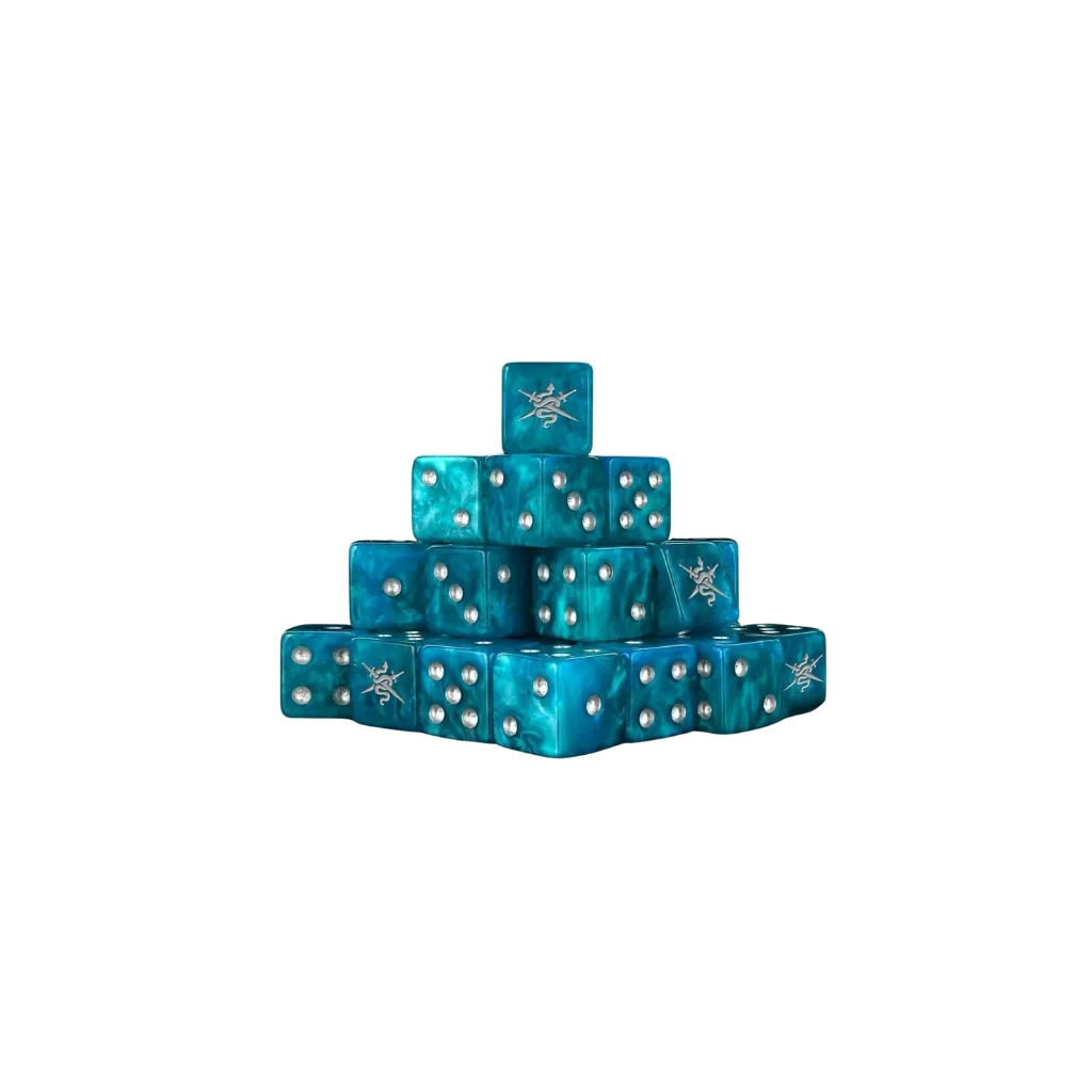 Shadow Vipers Blue Square 16mm (25 Stück)-Baron of Dice-Radaddel