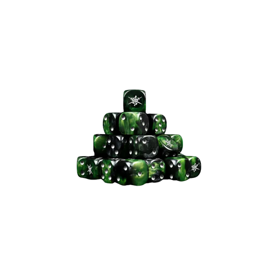 Shadow Vipers Green Round 16mm (25 Stück)-Baron of Dice-Radaddel
