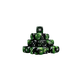 Shadow Vipers Green Round 16mm (25 Stück)-Baron of Dice-Radaddel