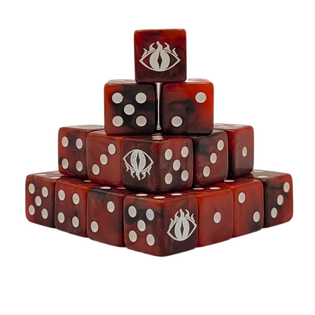 Evil Eye Square 16mm (25 Stück)-Baron of Dice-Radaddel
