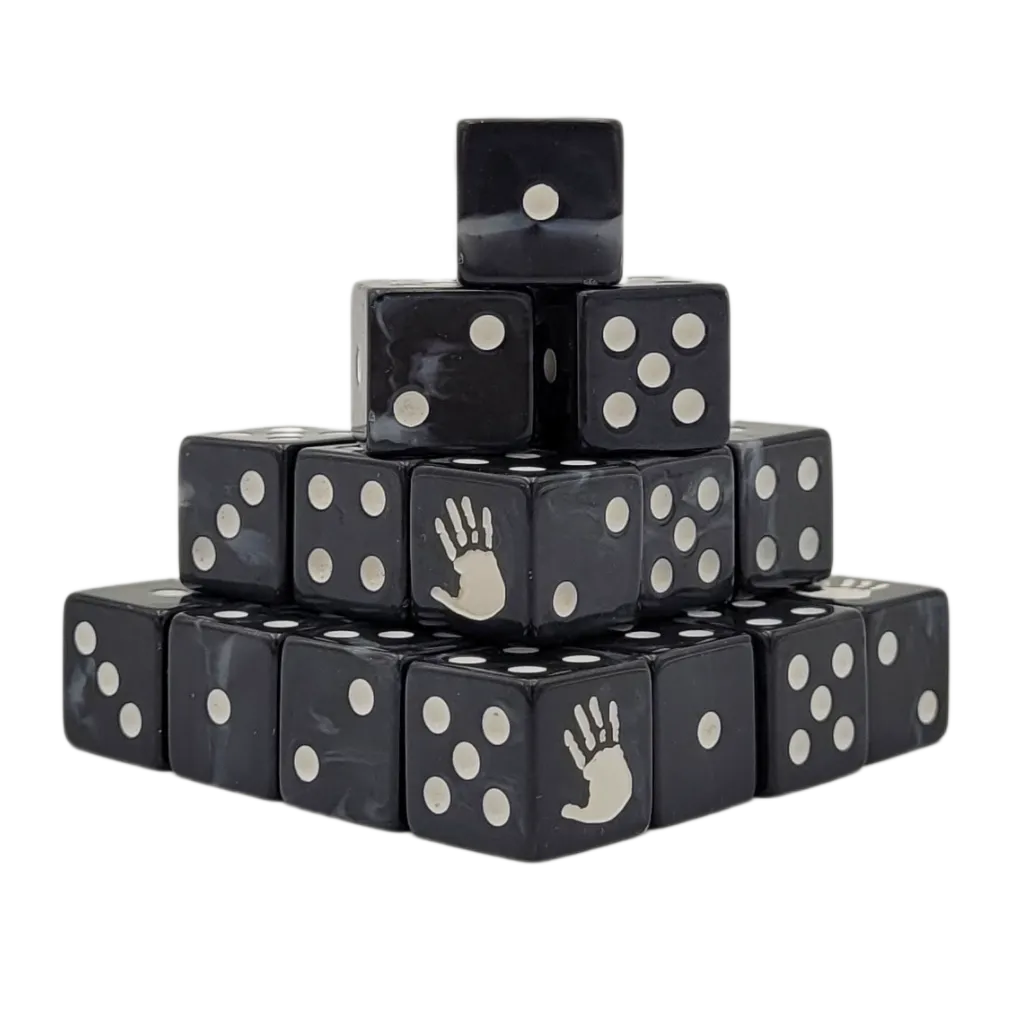 White Hand 16mm (25 Stück)-Baron of Dice-Radaddel