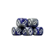 Scatter Dice Imperial Blue Round (5 Stück)-Baron of Dice-Radaddel