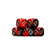 Scatter Dice Chaos Red Round (5 Stück)-Baron of Dice-Radaddel