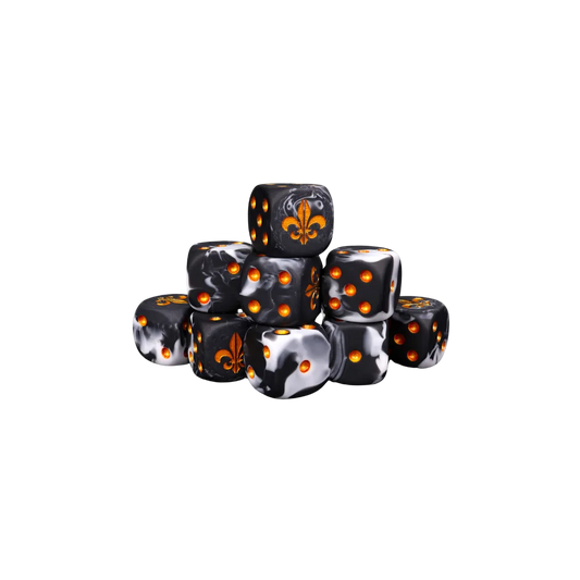 Heritage Fleur de Lis Round 16mm (25 Stück)-Baron of Dice-Radaddel