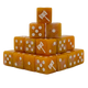 Dwarven Axe Square Dice 16mm Square (25 Stück)-Baron of Dice-Radaddel