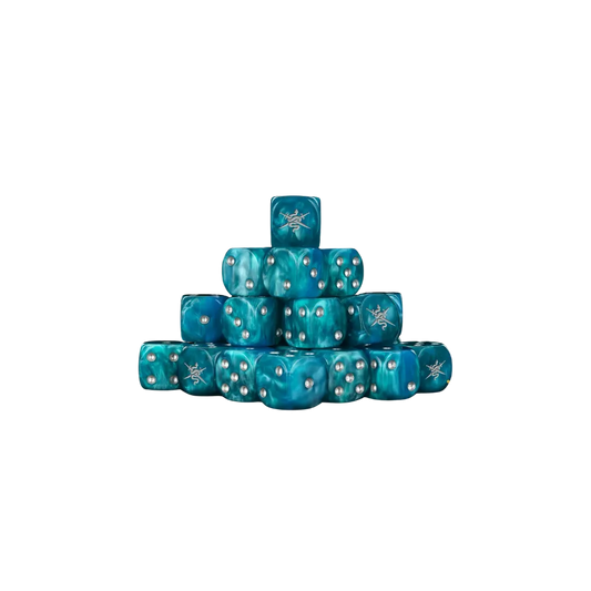 Shadow Vipers Blue Round 16mm (25 Stück)-Baron of Dice-Radaddel