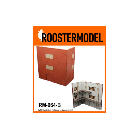 WTC Backstein Gebäude L Zugemauert-Roostermodel-Radaddel