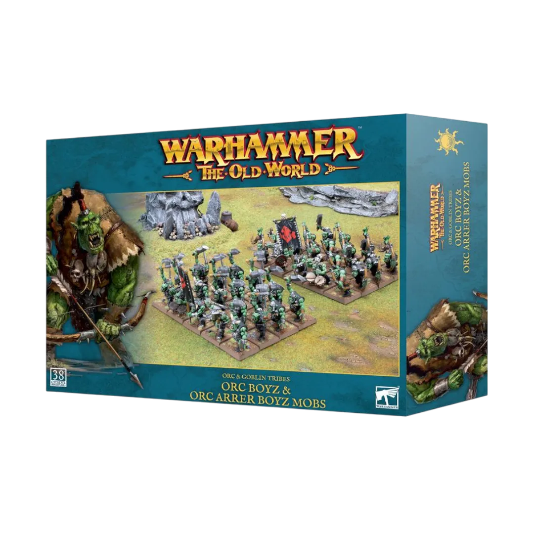 Orc & Goblin: Orc Boyz & Orc Arrer Boyz Mobs-Games Workshop-Radaddel