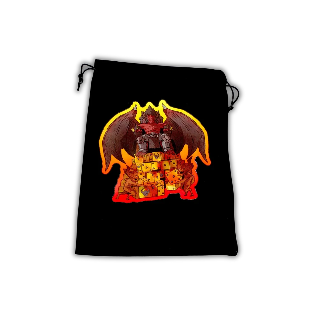 Premium Black Dice Bag - Skull Throne-Baron of Dice-Radaddel