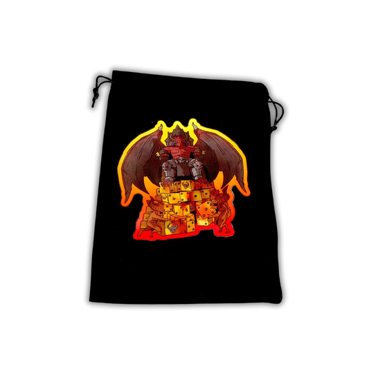Premium Black Dice Bag - Skull Throne-Baron of Dice-Radaddel