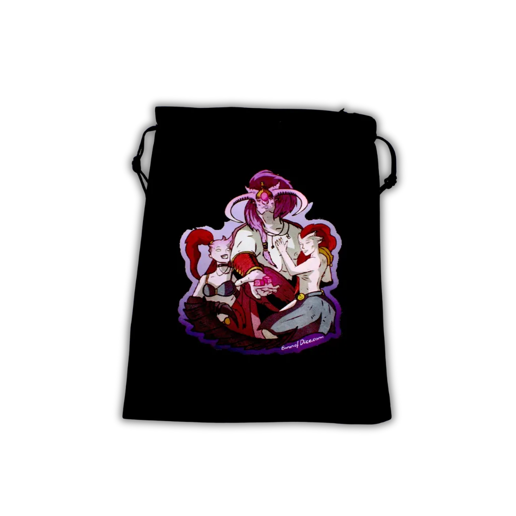 Premium Black Dice Bag - Pleasure Awaits-Baron of Dice-Radaddel
