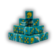 Sea Monsters Yellow Square 16mm (25 Stück)-Baron of Dice-Radaddel