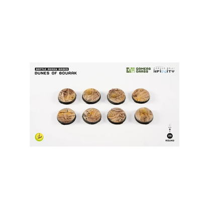 Dunes of Bourak Round 25mm (8x)-Gamers Grass-Radaddel