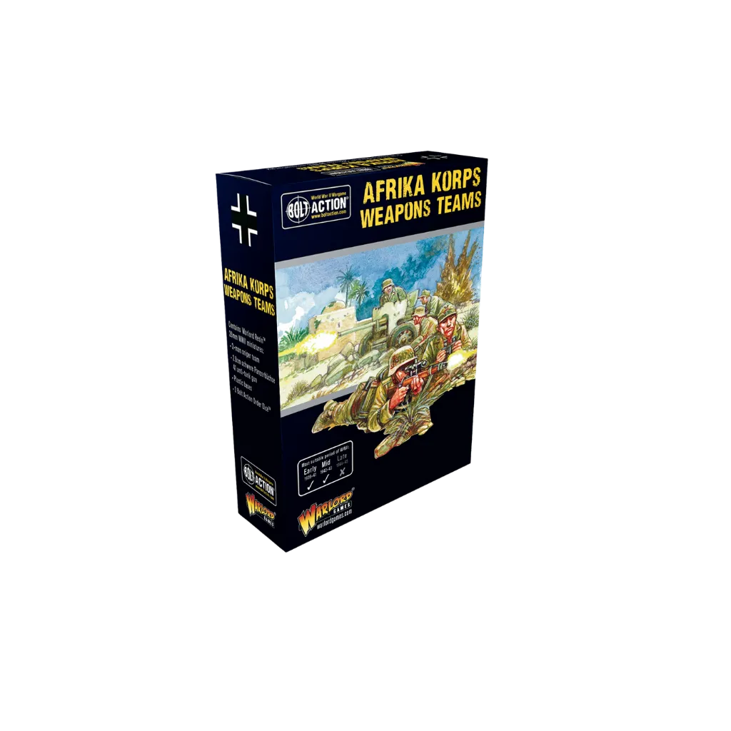 Afrika Korps Weapons Teams-Warlord Games-Radaddel