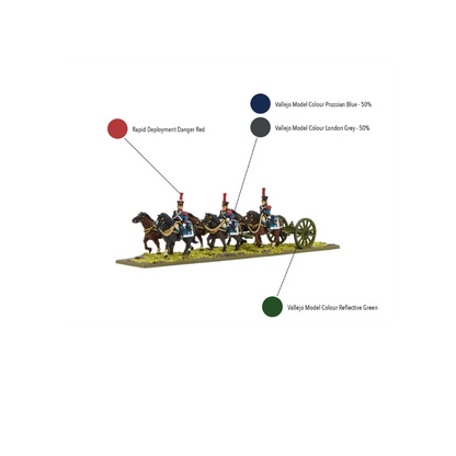 BP Epic Battles: Waterloo - French Guard Artillery Limber-Warlord Games-Radaddel