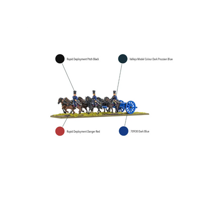 BP Epic Battles: Waterloo - Prussian Horse Artillery Limber-Warlord Games-Radaddel