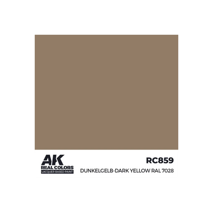 AK Real Colors Dunkelgelb-Dark Yellow RAL 7028 17 ml-AK-Interactive-Radaddel