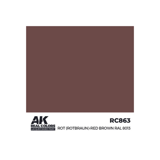 AK Real Colors Rot (Rotbraun)-Red Brown RAL 8013 17 ml-AK-Interactive-Radaddel