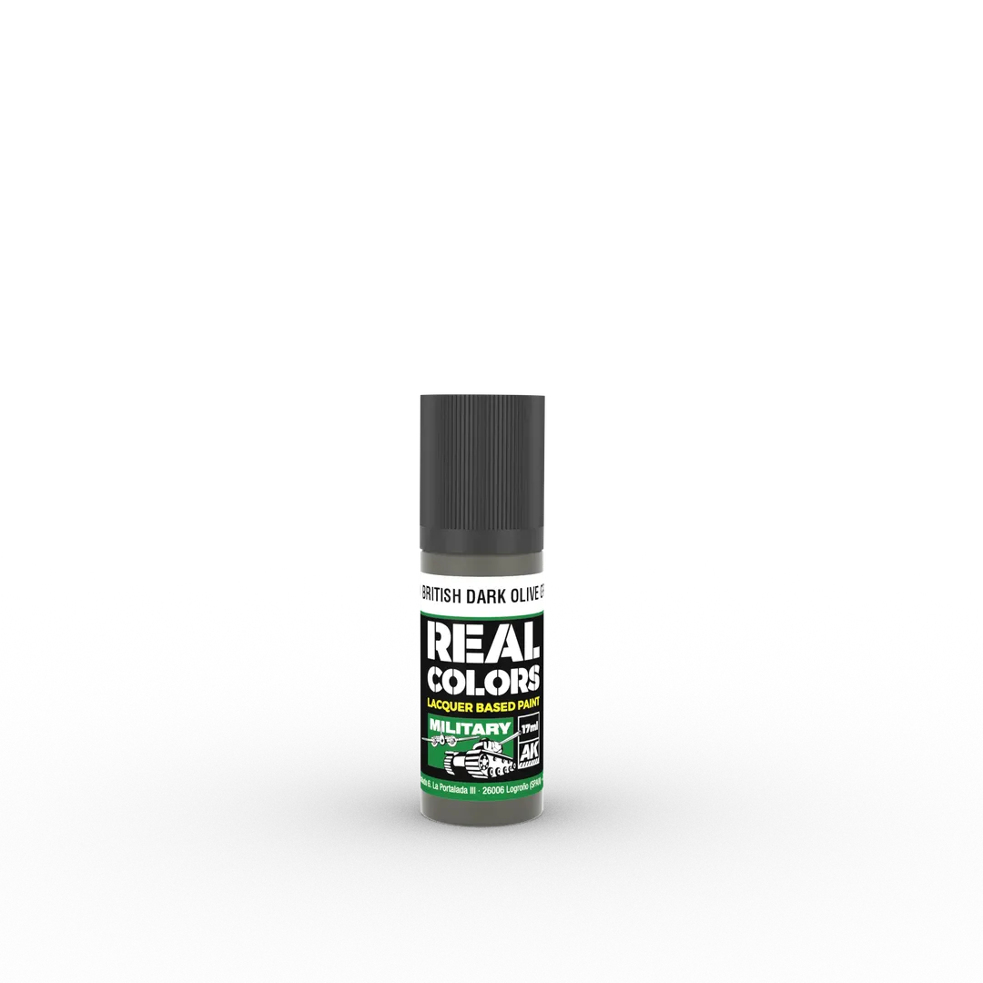 AK Real Colors British Dark Olive Green PFI 17 ml-AK-Interactive-Radaddel