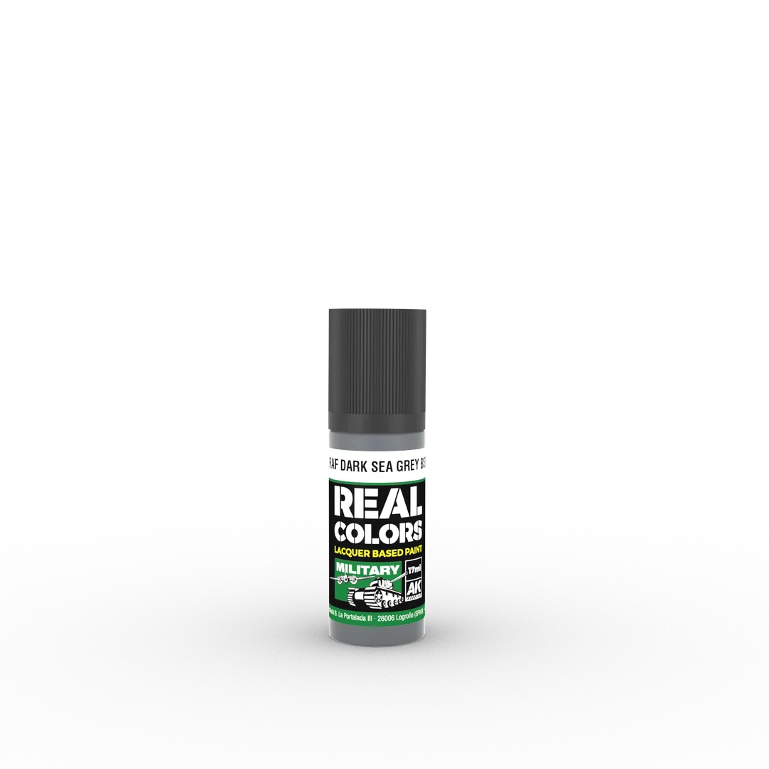 AK Real Colors RAF Dark Sea Grey BS381C/638 17 ml-AK-Interactive-Radaddel