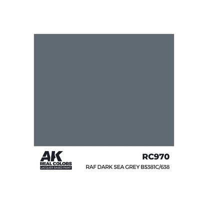 AK Real Colors RAF Dark Sea Grey BS381C/638 17 ml-AK-Interactive-Radaddel