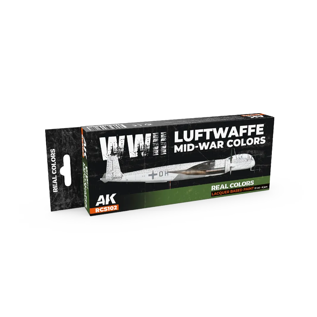 AK Real Colors WWII Luftwaffe Mid-War Colors SET-AK-Interactive-Radaddel