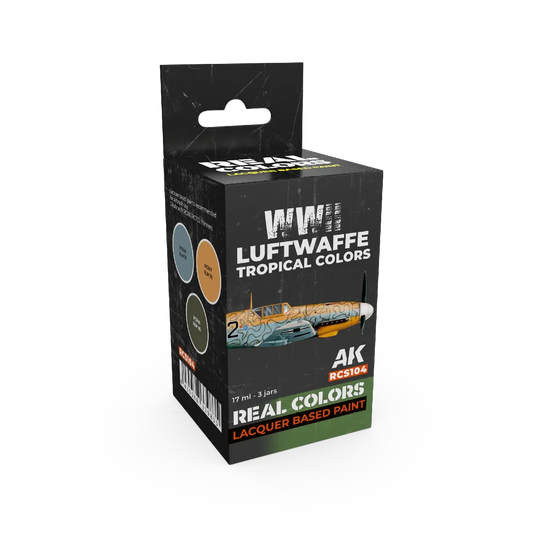 AK Real Colors WWII Luftwaffe Tropical Colors SET-AK-Interactive-Radaddel
