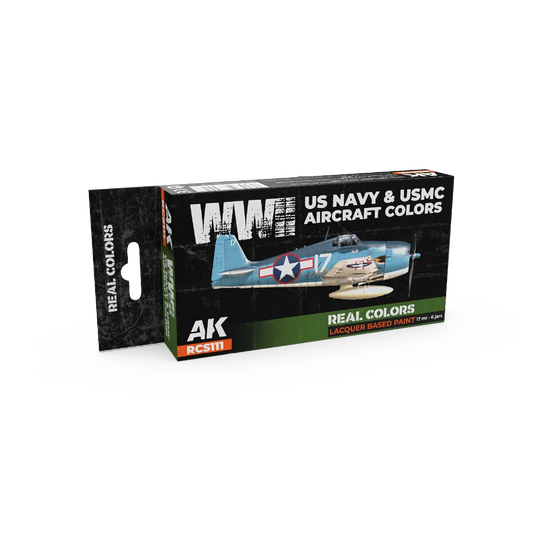 AK Real Colors WWII US Navy & USMC Aircraft Colors SET-AK-Interactive-Radaddel
