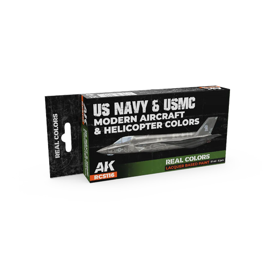 AK Real Colors US Navy&USMC Modern Aircraft&Helicopter Colors SET-AK-Interactive-Radaddel