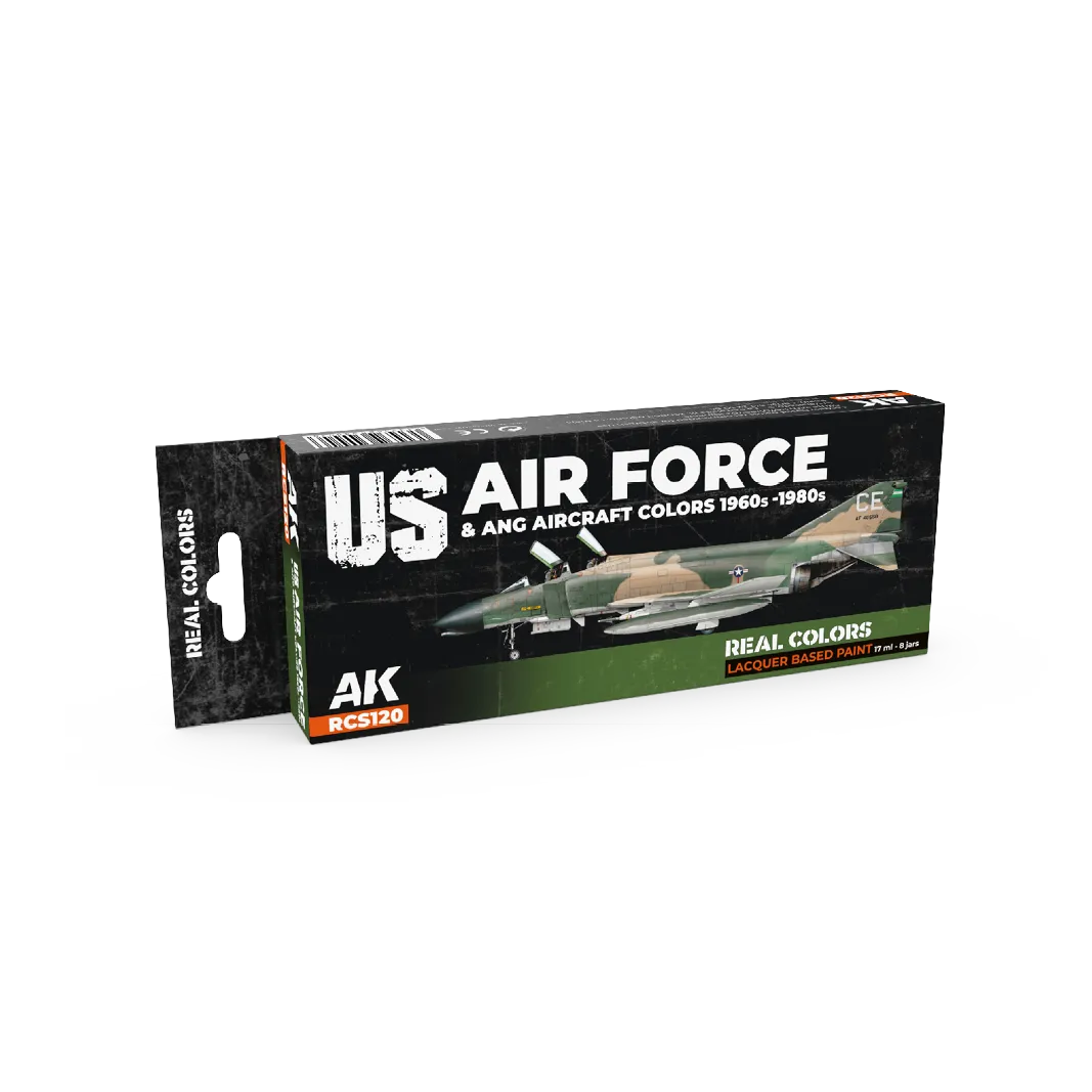 AK Real Colors US Air Force & ANG Aircraft Colors 1960s-1980s SET-AK-Interactive-Radaddel