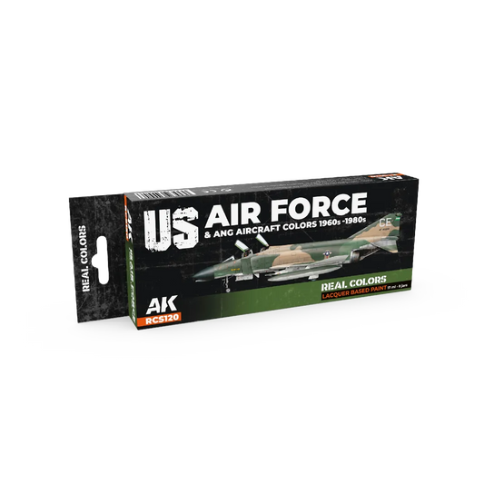 AK Real Colors US Air Force & ANG Aircraft Colors 1960s-1980s SET-AK-Interactive-Radaddel