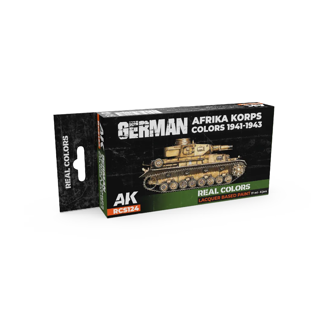 AK Real Colors German Afrika Korps Colors 1941-1943 SET-AK-Interactive-Radaddel