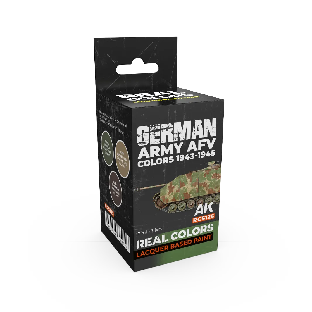 AK Real Colors German Army AFV Colors 1943-1945 SET-AK-Interactive-Radaddel