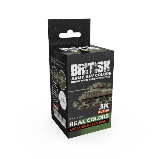 AK Real Colors British Army AFV Colors. North-West Europe 1944-1945 SET-AK-Interactive-Radaddel
