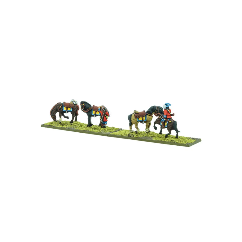 Pike & Shotte Epic Battles - Dragoons Horseholders-Warlord Games-Radaddel