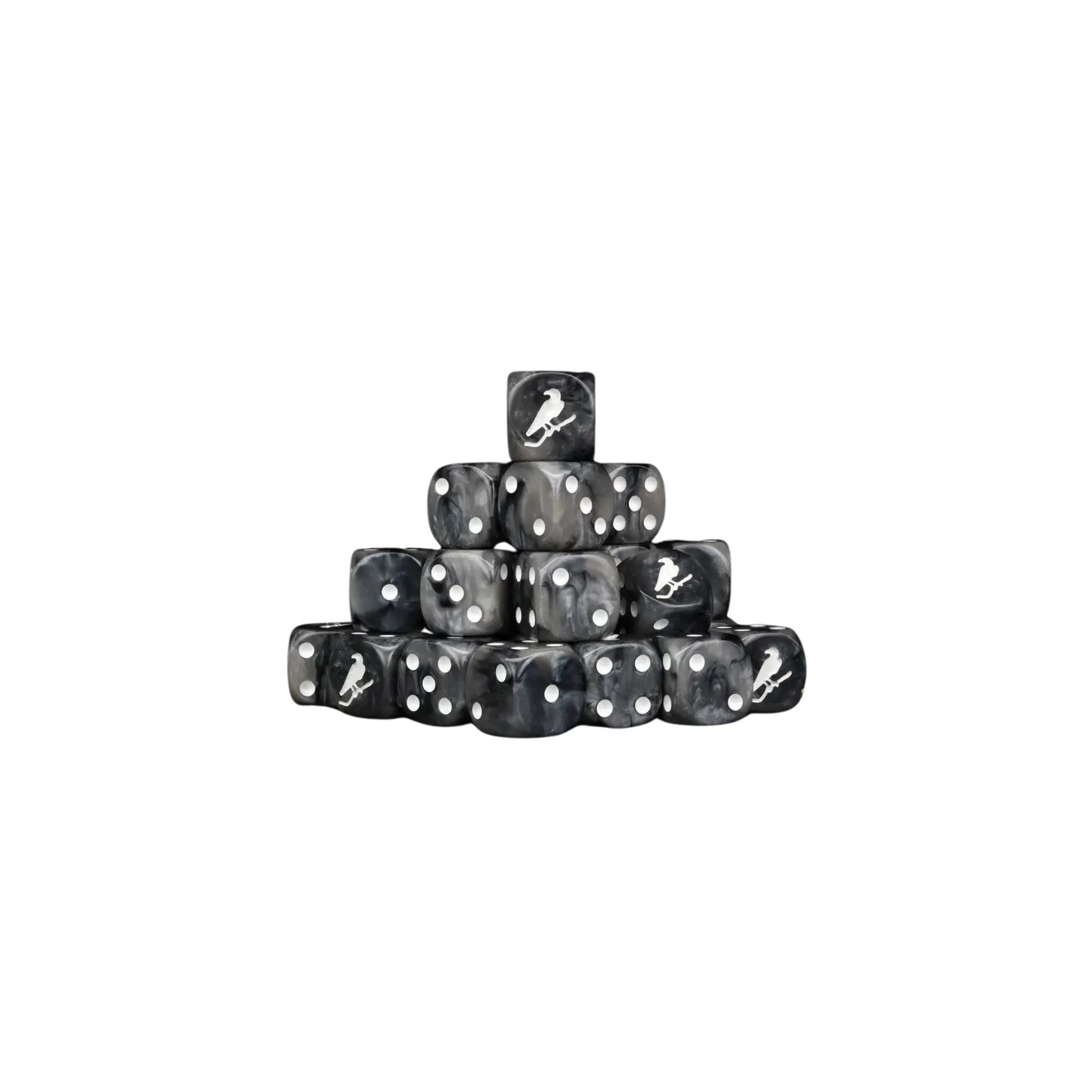 Black Crow Dice 16mm Round (25 Stück)-Baron of Dice-Radaddel