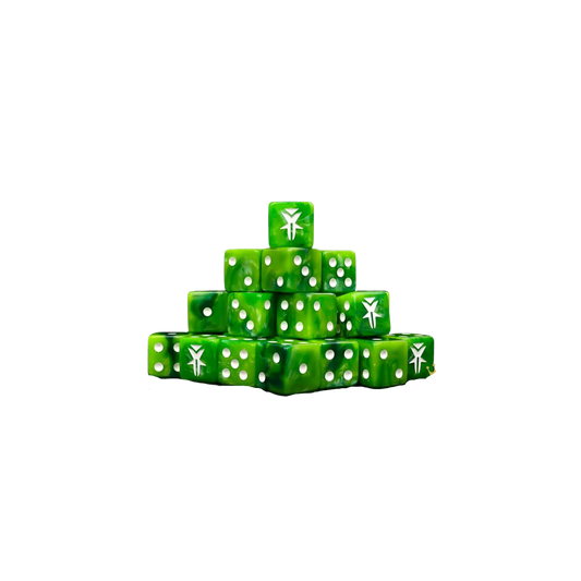 KoW Goblins Dice 16mm Square-Baron of Dice-Radaddel