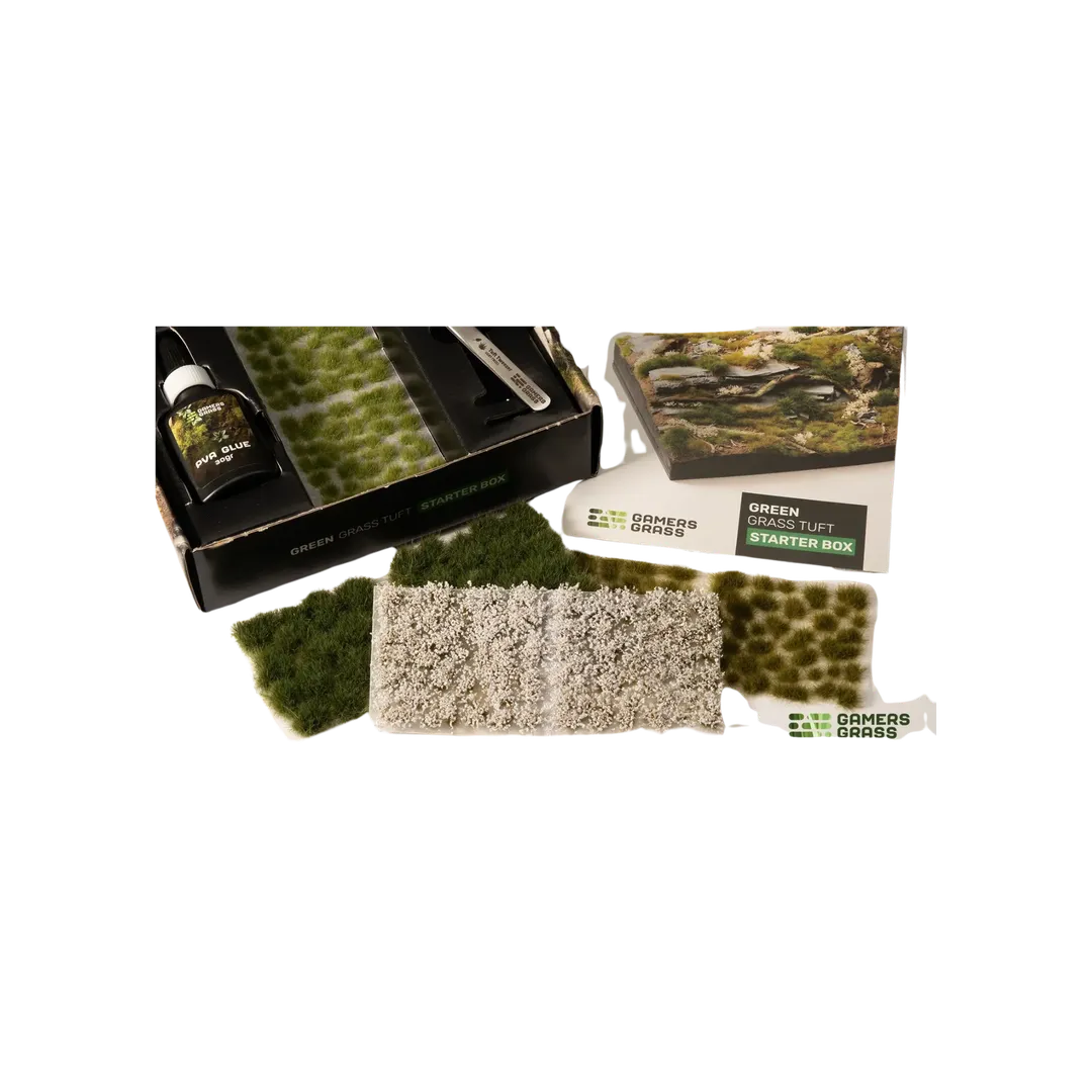 Tuft Starter Boxes - Green Grass-Gamers Grass-Radaddel