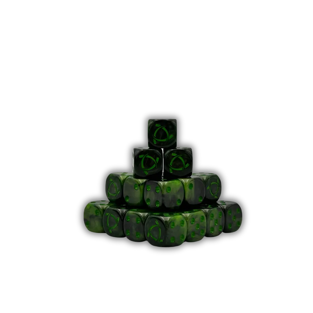 Warp Rune Dice 16mm Round (25 Stück)-Baron of Dice-Radaddel
