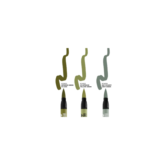 RC Markers WWII Allied Aircraft Cockpit Colors Set-AK-Interactive-Radaddel