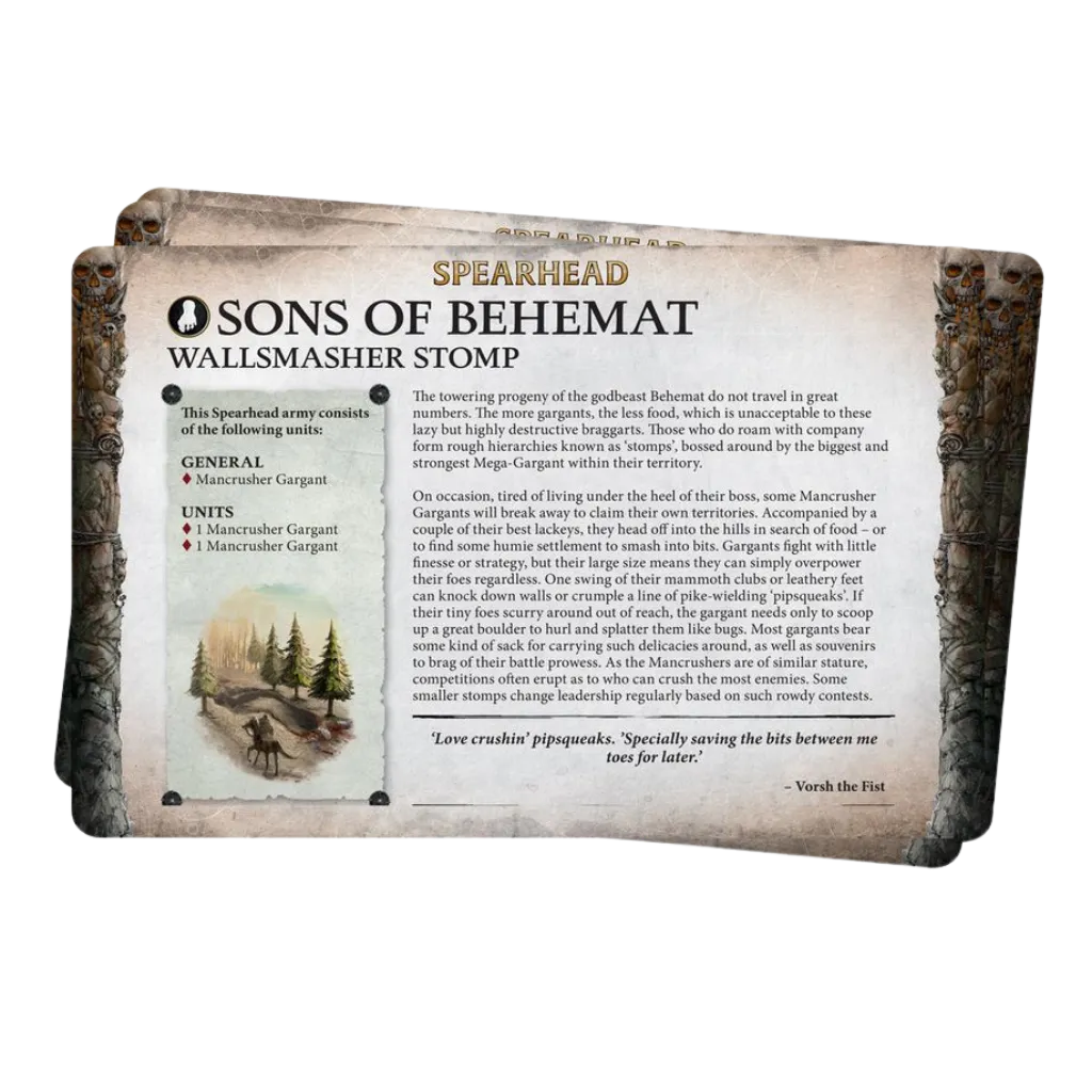 Sons of Behemat: Faction Pack (englisch)-Games Workshop-Radaddel