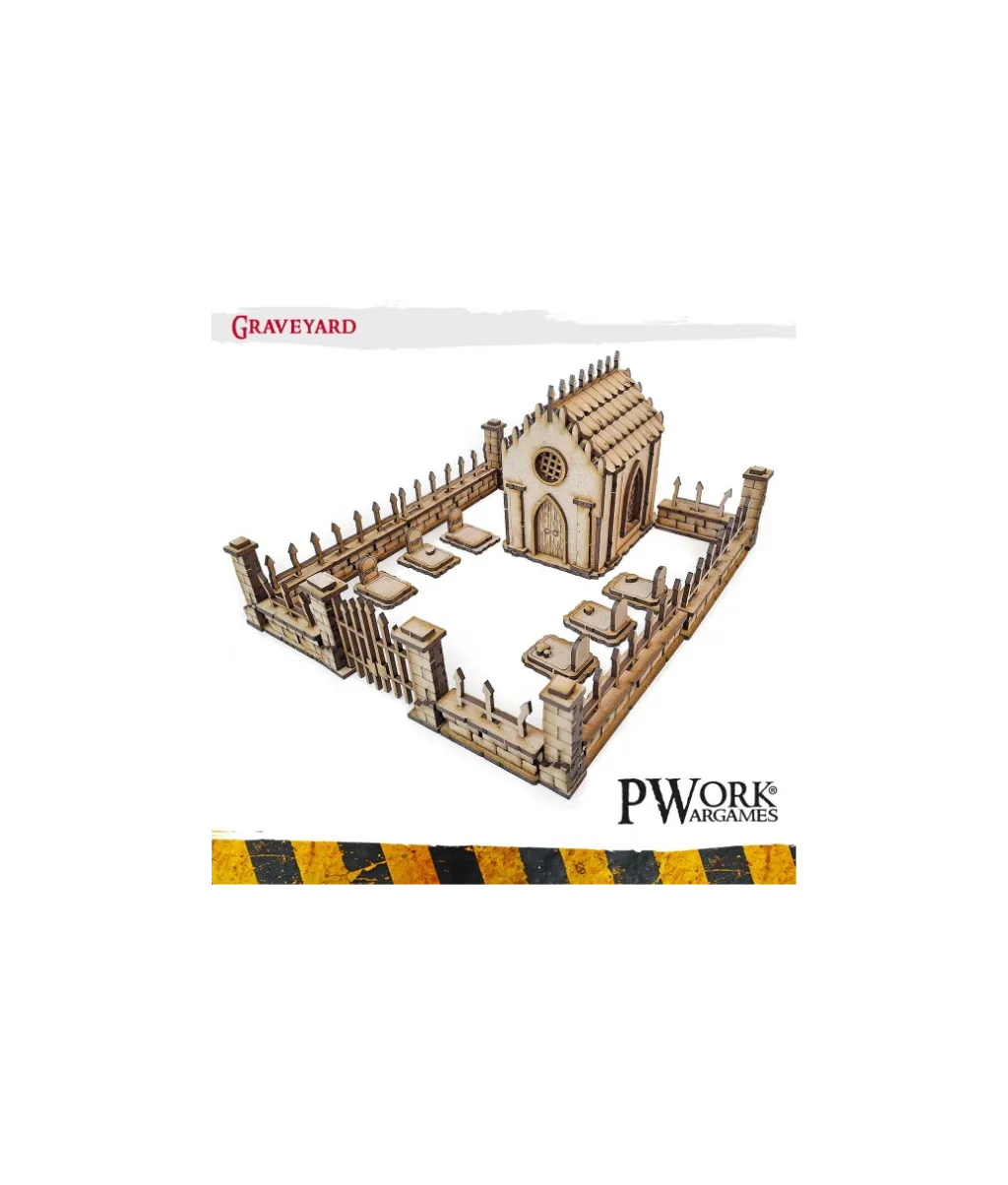 MDF Terrain Graveyard-PWork Wargames-Radaddel