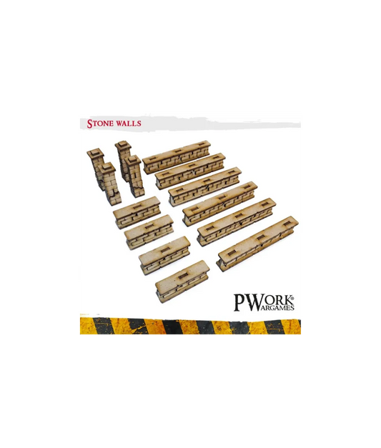 MDF Terrain Stone Walls-PWork Wargames-Radaddel