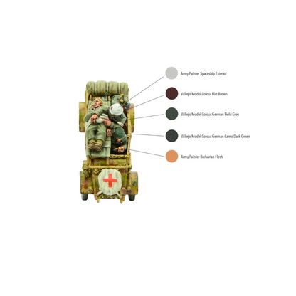 Kuebelwagen Ambulance-Warlord Games-Radaddel
