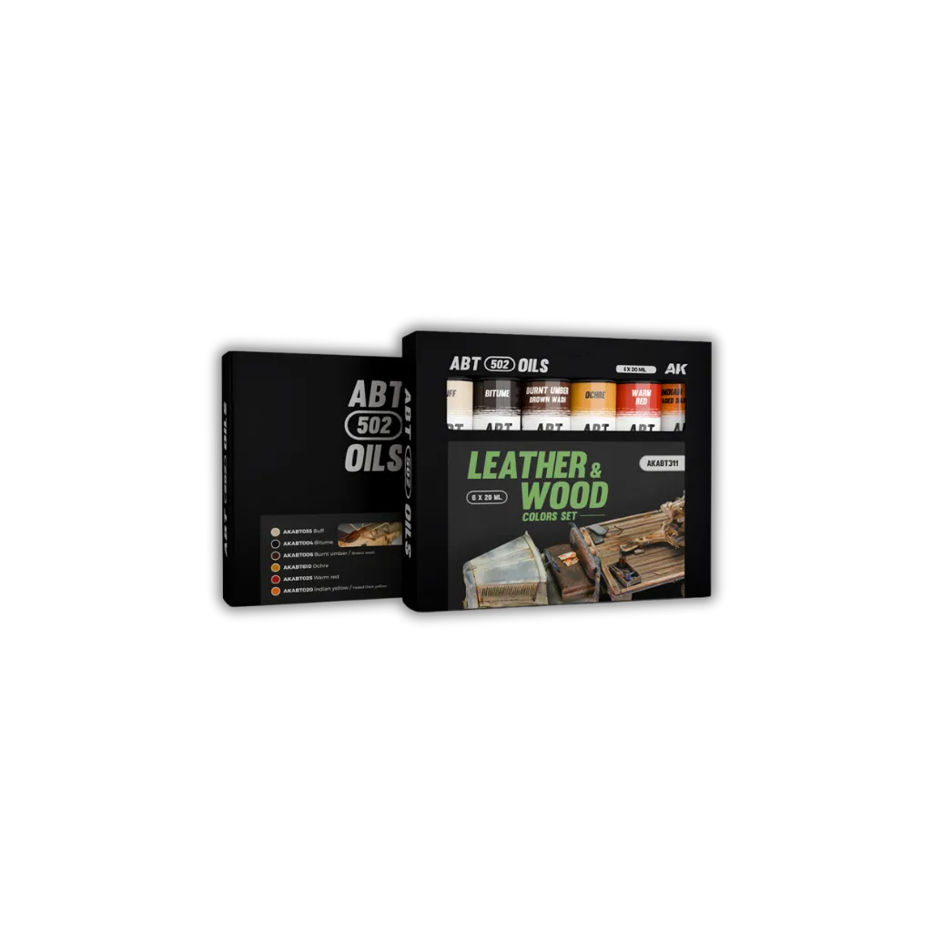 Abteilung 502: Leather & Wood Colors Set-AK-Interactive-Radaddel