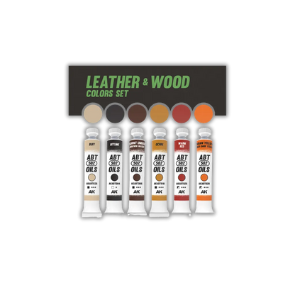 Abteilung 502: Leather & Wood Colors Set-AK-Interactive-Radaddel